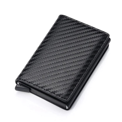 ID Credit Bank Card Holder Wallet Luxury Brand Men anti Rfid Blocking Protected Magic Leather Slim Mini Small Money Wallets Case