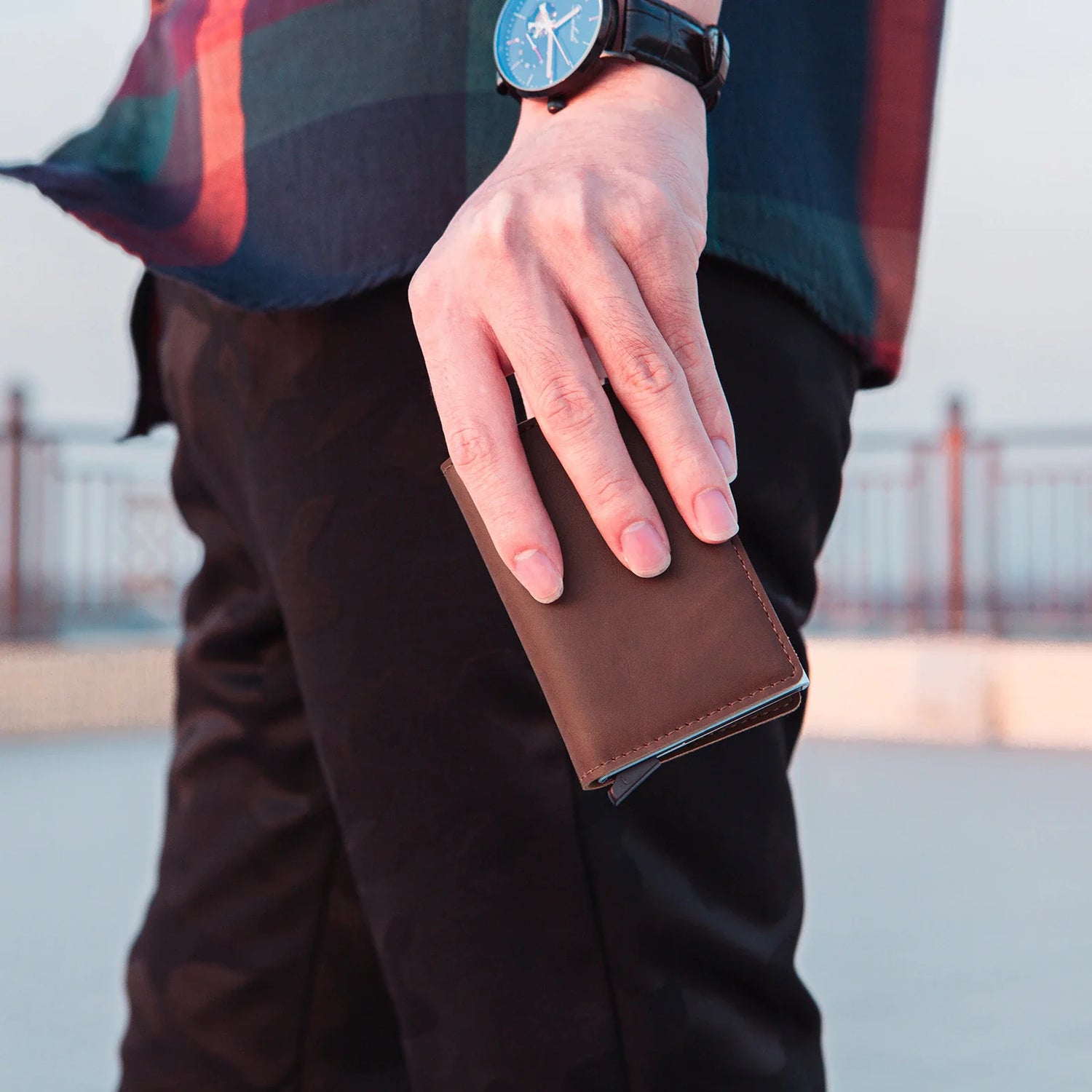 ID Credit Bank Card Holder Wallet Luxury Brand Men anti Rfid Blocking Protected Magic Leather Slim Mini Small Money Wallets Case