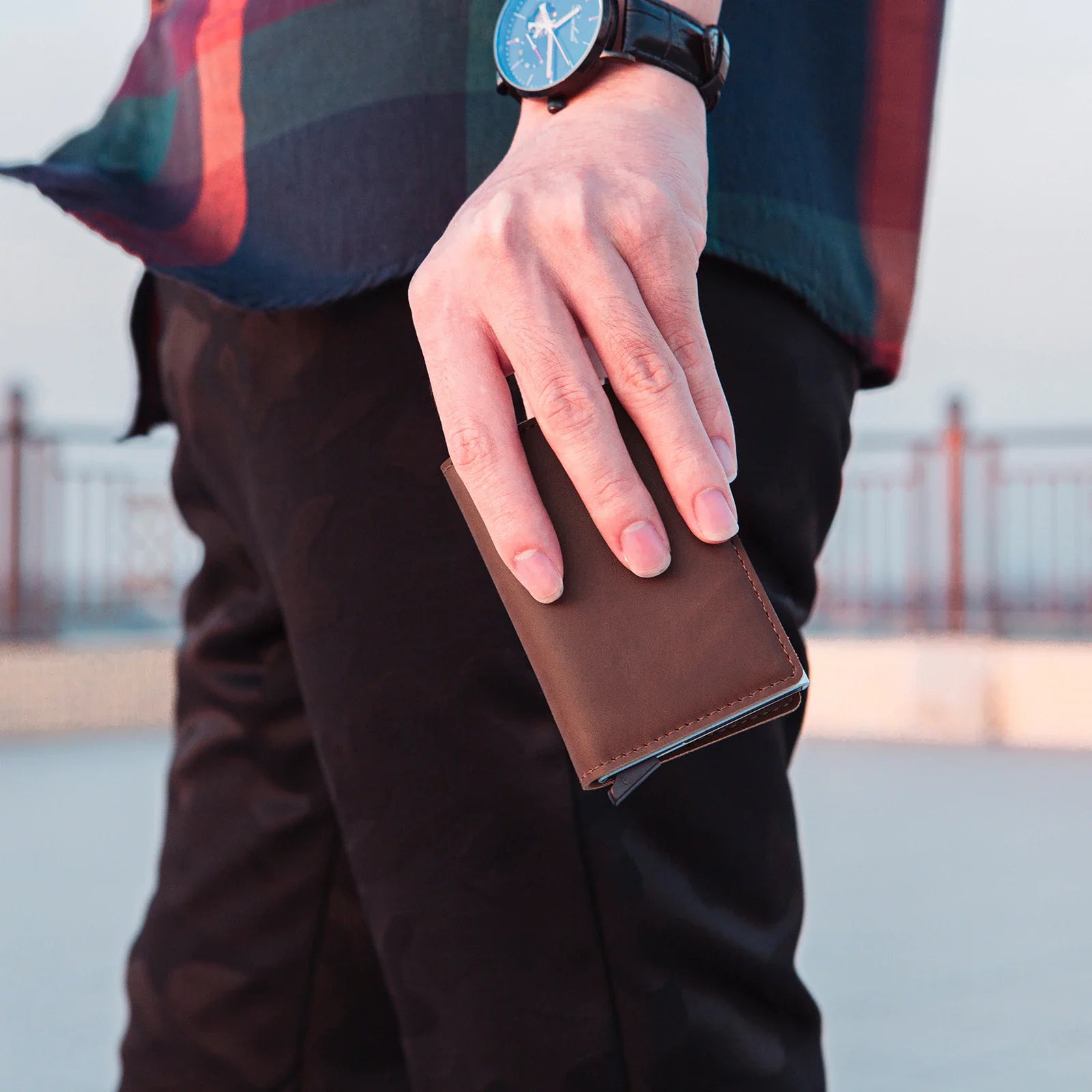 ID Credit Bank Card Holder Wallet Luxury Brand Men anti Rfid Blocking Protected Magic Leather Slim Mini Small Money Wallets Case